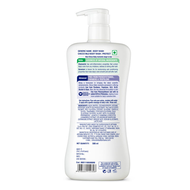 Baby Mild Bodywash Protect (500ml) image number 1